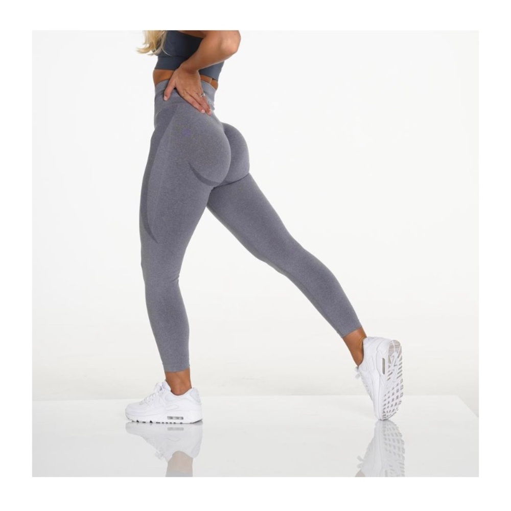 Grey Contour Seamless Leggings